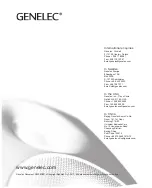 Preview for 16 page of Genelec 8030 CP Quick Setup Manual