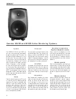 Предварительный просмотр 2 страницы Genelec 8040B Operating Manual