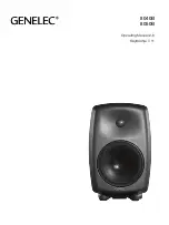 Предварительный просмотр 1 страницы Genelec 8040B Operation Manual