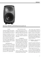 Предварительный просмотр 7 страницы Genelec 8040B Operation Manual