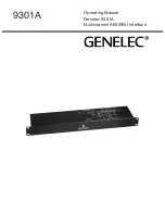 Genelec 9301A Operating Manual preview