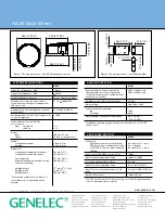 Предварительный просмотр 2 страницы Genelec AIC25 Datasheet