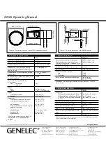 Preview for 6 page of Genelec AIC25 Operating Manual