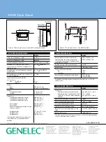 Предварительный просмотр 2 страницы Genelec AIW25 Datasheet