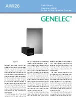 Genelec AIW26 Datasheet preview