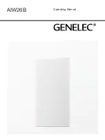 Предварительный просмотр 1 страницы Genelec aiw26b Operating Instructions Manual