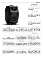 Предварительный просмотр 7 страницы Genelec G Five Operating Instructions Manual