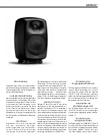 Предварительный просмотр 15 страницы Genelec G Five Operating Instructions Manual