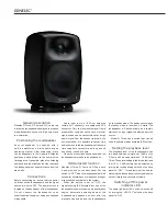 Предварительный просмотр 2 страницы Genelec G Five Operating Manual