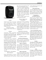 Предварительный просмотр 7 страницы Genelec G Five Operating Manual