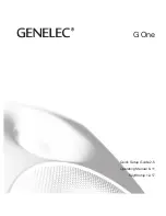 Genelec G One Operating Manual preview