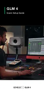 Genelec GLM 4 Quick Setup Manual предпросмотр