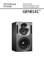 Genelec HT312B Operating Manual preview