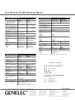 Preview for 6 page of Genelec HT312B Operating Manual