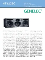 Предварительный просмотр 1 страницы Genelec HT320BC Datasheet