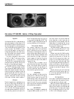 Предварительный просмотр 2 страницы Genelec HT320BC Operating Manual