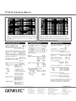 Предварительный просмотр 6 страницы Genelec HT324A Operating Manual