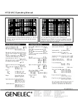 Предварительный просмотр 6 страницы Genelec HT324AC Operating Manual