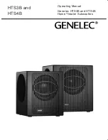 Genelec HTS4B Operating Manual предпросмотр