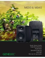 Предварительный просмотр 1 страницы Genelec M030 Quick Setup Manual