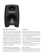 Предварительный просмотр 16 страницы Genelec M030 Quick Setup Manual