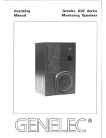 Genelec S30 Series Operating Manual предпросмотр