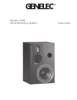 Genelec S30C Datasheet предпросмотр