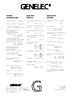 Предварительный просмотр 4 страницы Genelec S30C Datasheet