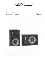 Genelec S30C Operating Manual предпросмотр