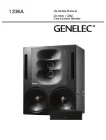 Предварительный просмотр 1 страницы Genelec SAM 1236A Operating Manual