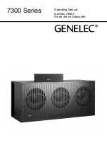 Preview for 1 page of Genelec SAM 7300 Series Operating Manual