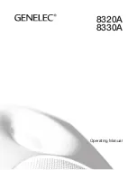 Предварительный просмотр 1 страницы Genelec SAM 8320A Operating Manual