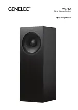 Genelec W371A Operating Manual preview