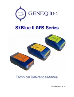 Preview for 1 page of Geneq SXBlue II Technical Reference Manual