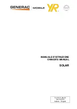 Preview for 1 page of Generac Mobile SOLAR Owner'S Manual