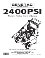 Generac Portable Products 1450-3 Owner'S Manual предпросмотр