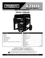 Generac Portable Products 1652-0 Owner'S Manual preview
