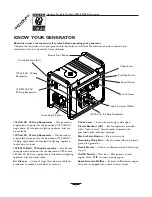 Предварительный просмотр 4 страницы Generac Portable Products 5000ES Owner'S Manual