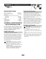 Предварительный просмотр 10 страницы Generac Portable Products PowerBoss 5500 Watt Storm Plus Owner'S Manual