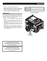 Предварительный просмотр 5 страницы Generac Portable Products XG6500 Owner'S Manual