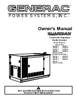 Generac Power Systems 004090-2, 004091-2, 004092-2, 004093-2, 004094-2, 004095-2, 004096-2, 004097-2, 004474-0, 004124-1, 004125-1, 004126-1 004126-1, Owner'S Manual предпросмотр