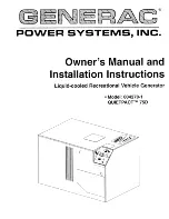 Generac Power Systems 004270-1 Quietpact 75D Owner'S Manual preview