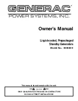 Generac Power Systems 004920-0 Owner'S Manual preview