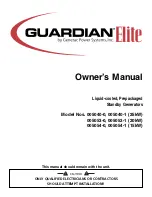 Предварительный просмотр 1 страницы Generac Power Systems 005040-0, 005040-1, 005053-0, 005053-1, 005054-0, 005054-1 Owner'S Manual