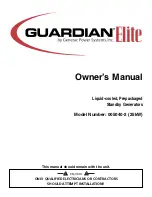 Предварительный просмотр 1 страницы Generac Power Systems 005040-2 Owner'S Manual