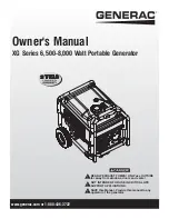 Предварительный просмотр 1 страницы Generac Power Systems 005796-0 (XG6500) Owner'S Manual