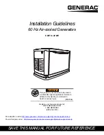 Предварительный просмотр 1 страницы Generac Power Systems 0064390 Installation Manuallines