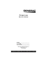 Предварительный просмотр 37 страницы Generac Power Systems 0068210 Owner'S Manual