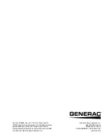 Предварительный просмотр 22 страницы Generac Power Systems 006852 Owner'S Manual