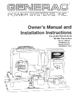 Generac Power Systems 02010-0 PRIMEPACT 50 Owner'S Manual And Installation Instructions предпросмотр